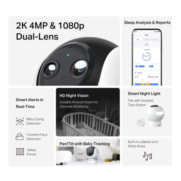 Tapo C840 - Camera WiFi AI quay 360 độ thông minh