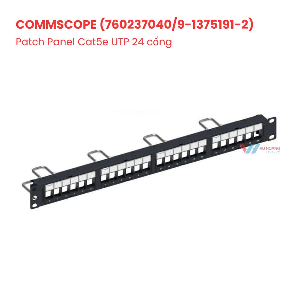 Patch Panel Cat5e UTP 24 cổng COMMSCOPE giá tốt