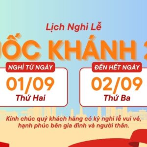 Thông báo nghỉ lễ Quốc Khánh 2/9/2025 từ Vũ Hoàng Telecom
