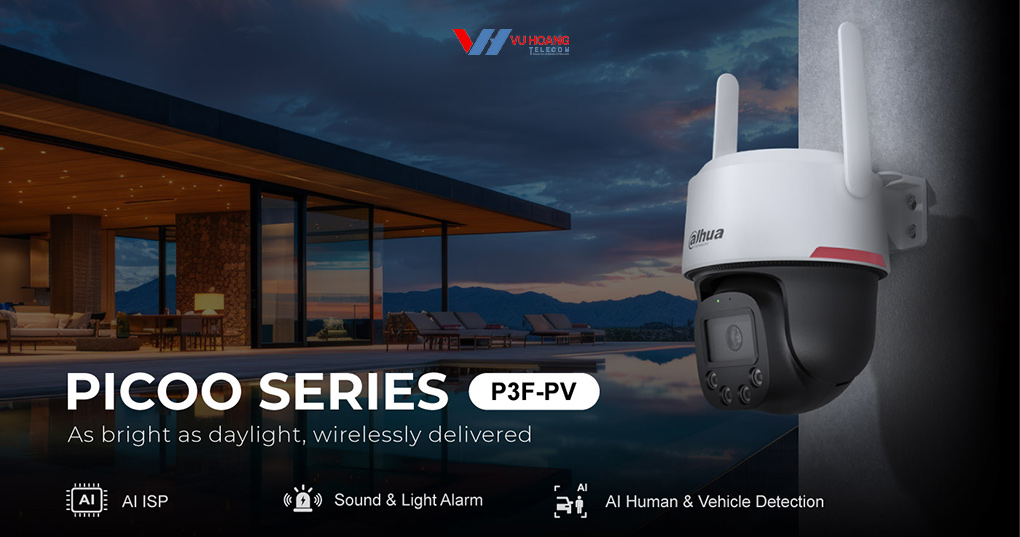 Camera Wifi 3MP WizColor PT Dahua DH-P3F-PV giá tốt