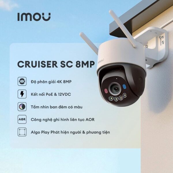 Camera IMOU PT Cruiser SC 8MP Giá Rẻ