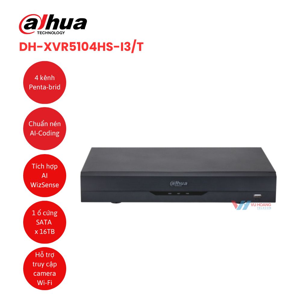 Mua đầu ghi DAHUA DH-XVR5104HS-I3/T giá tốt