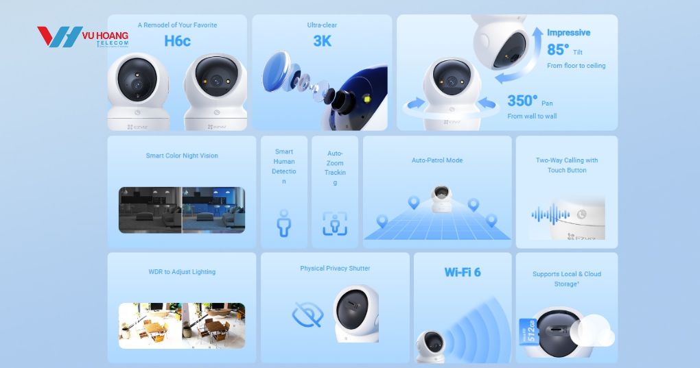 Hình ảnh chất lượng cao, tầm nhìn ban đêm có màu
