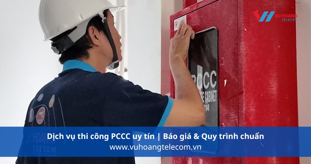 Quy trình thi công hệ thống PCCC chuẩn 2025