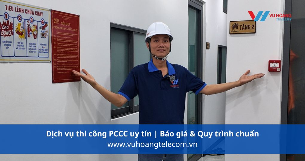 Các hạng mục thi công PCCC phổ biến hiện nay