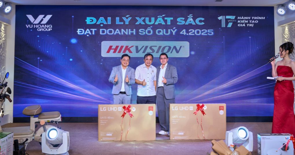 đại lý kênh phân phối CCTV đạt doanh số HIKVISION quý 4.2025 - 4