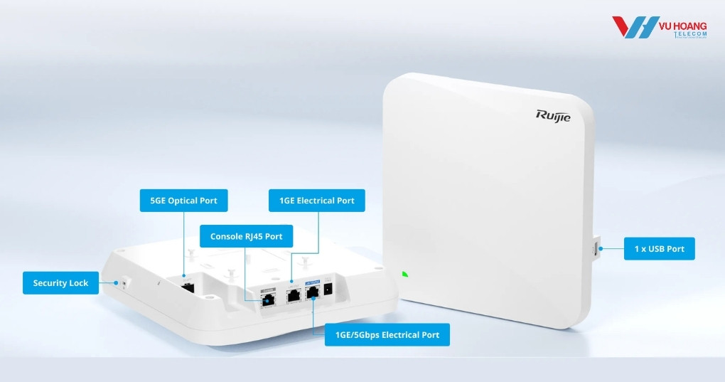 Bộ Phát WiFi 6E Ruijie RG-AP880-L - 3 Băng Tần, 1536 User