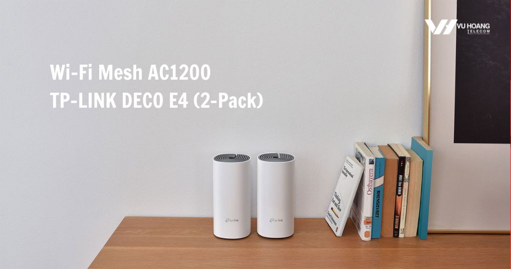 Hệ thống Wi-Fi Mesh AC1200 TP-LINK DECO E4 (2-Pack)