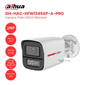 Camera Dahua DH-HAC-HFW1249XP-A-PRO - WizColor 2MP