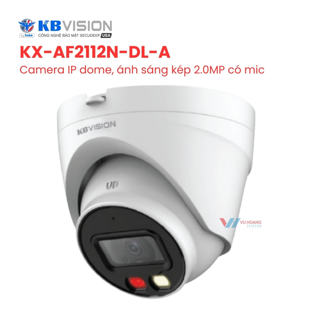 Camera IP KBVISION KX-AF2112N-DL-A - Dome 2MP Kép