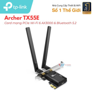 Card Mạng TP-Link Archer TX55E - Wi-Fi 6 AX3000 BT 5.2 Giá Tốt