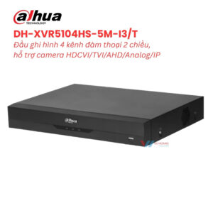 Đầu Ghi DAHUA DH-XVR5104HS-5M-I3/T | 4 Kênh AI