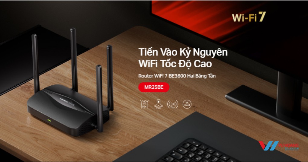 Router WiFi 7 Mercusys MR25BE - BE3600 Tốc Độ Cao