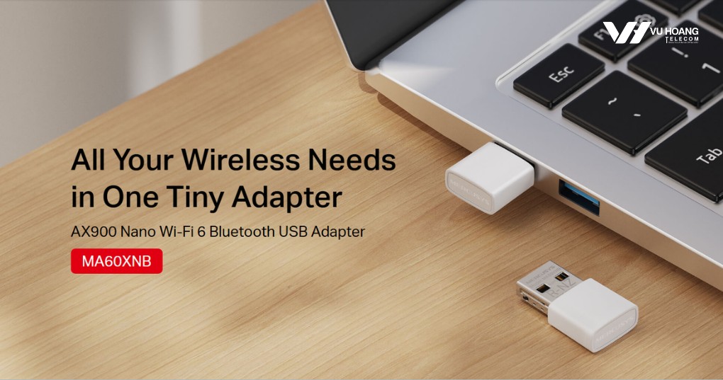 USB Wifi Mercusys MA60XNB Wi-Fi 6 AX900, Bluetooth 5.3, WPA3, Nano
