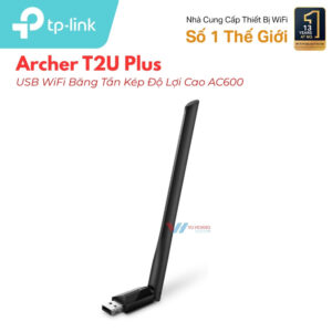 USB Wifi TP-Link Archer T2U Plus AC600 | Ăng-ten 5dBi Giá Tốt