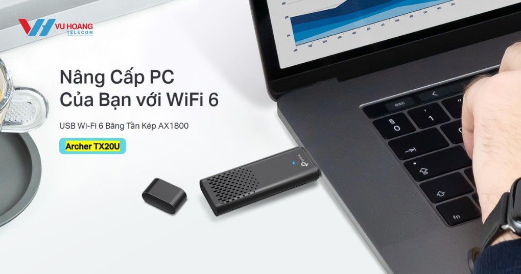 USB WiFi TP-Link Archer TX20U AX1800 mini, USB 3.0, OFDMA, MU-MIMO, WPA3