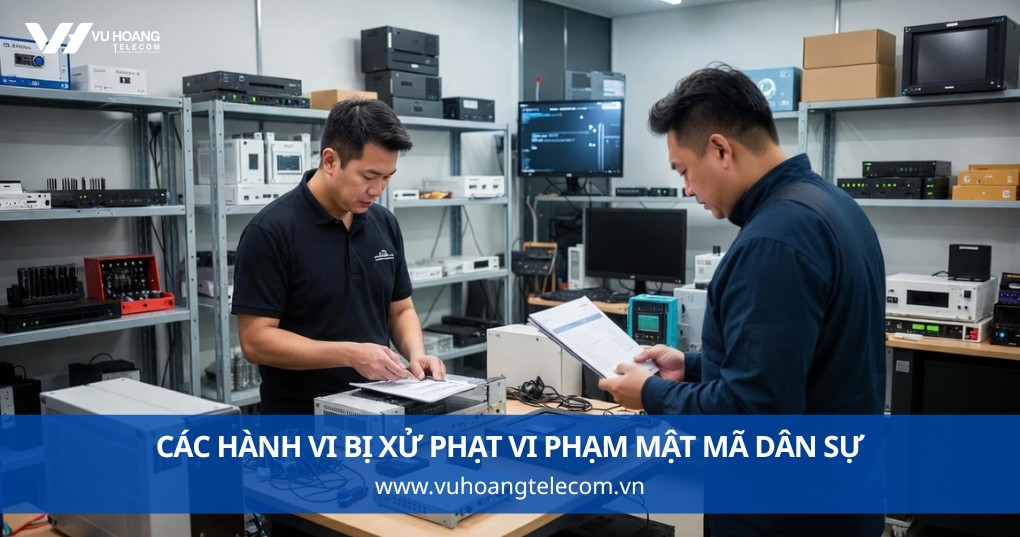 Các Hành Vi Bị Xử Phạt Vi Phạm Mật Mã Dân Sự