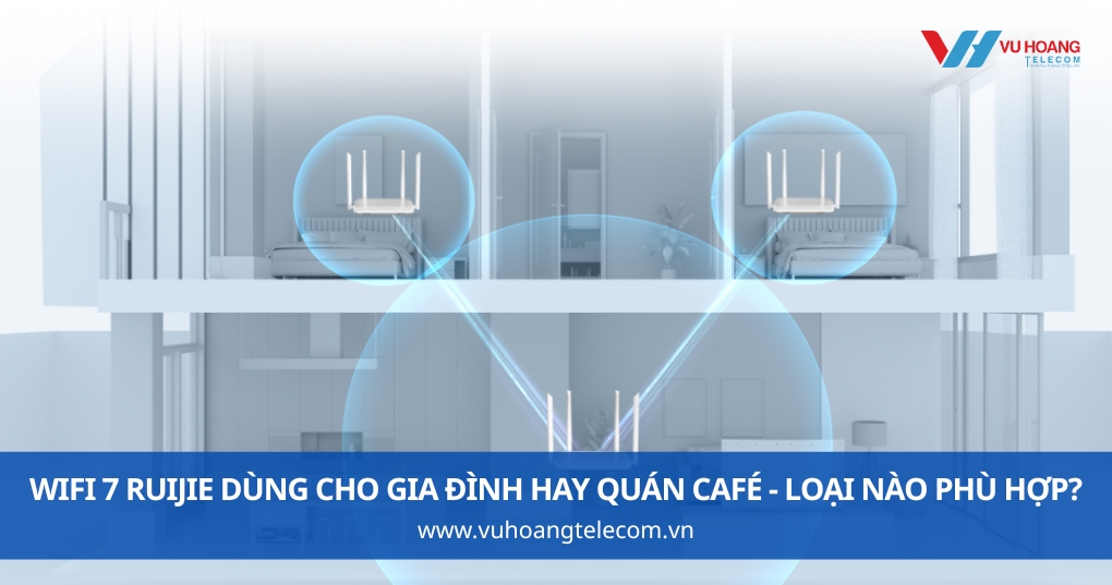 WiFi 7 Ruijie Dùng Cho Gia Đình Hay Quán Café - Loại Nào Phù Hợp?