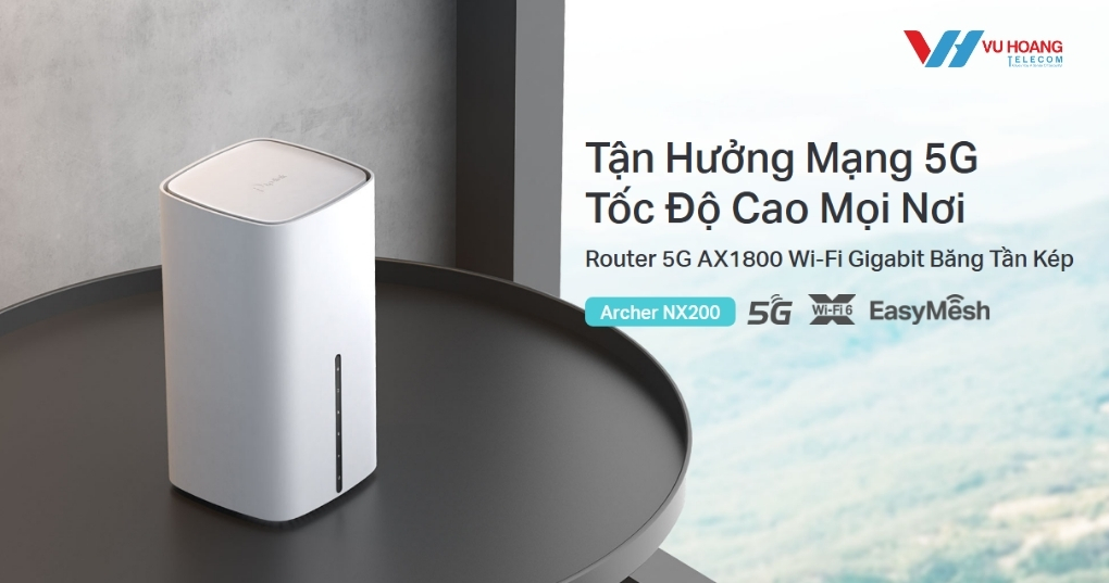 Router TP-LINK Archer NX200 - 5G AX1800 Tốc Độ Cao, Giá Tốt