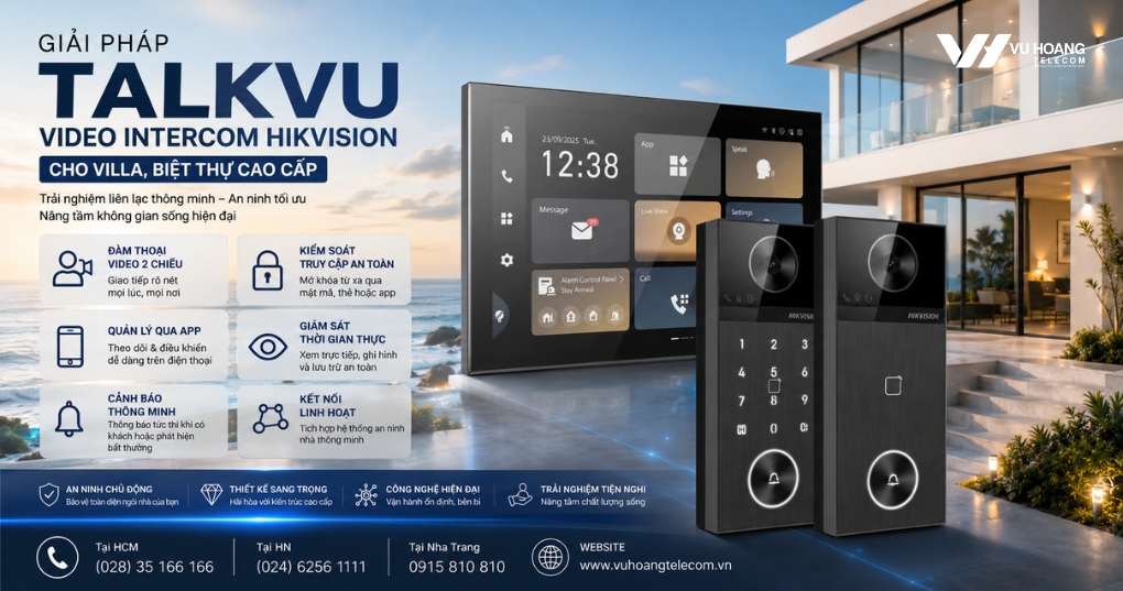 Giải Pháp Chuông Cửa IP Cao Cấp Cho Villa Biệt Thự