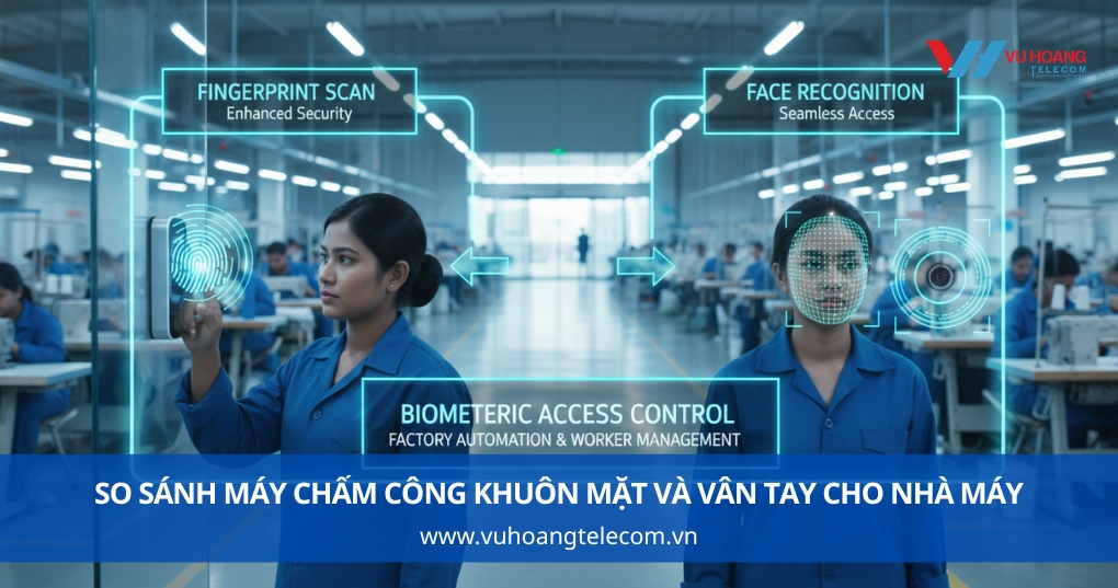 So Sánh Máy Chấm Công Khuôn Mặt Và Vân Tay Cho Nhà Máy