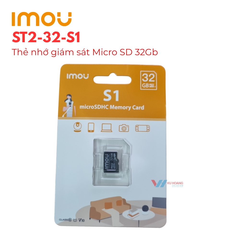 Bán thẻ nhớ Micro SD 32Gb IMOU ST2-32-S1 giá tốt, chính hãng