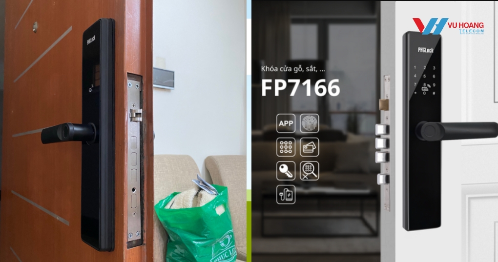 Khóa Cửa PHGLock FP7166 - Bền Bỉ, Phù Hợp Dùng Hàng Ngày