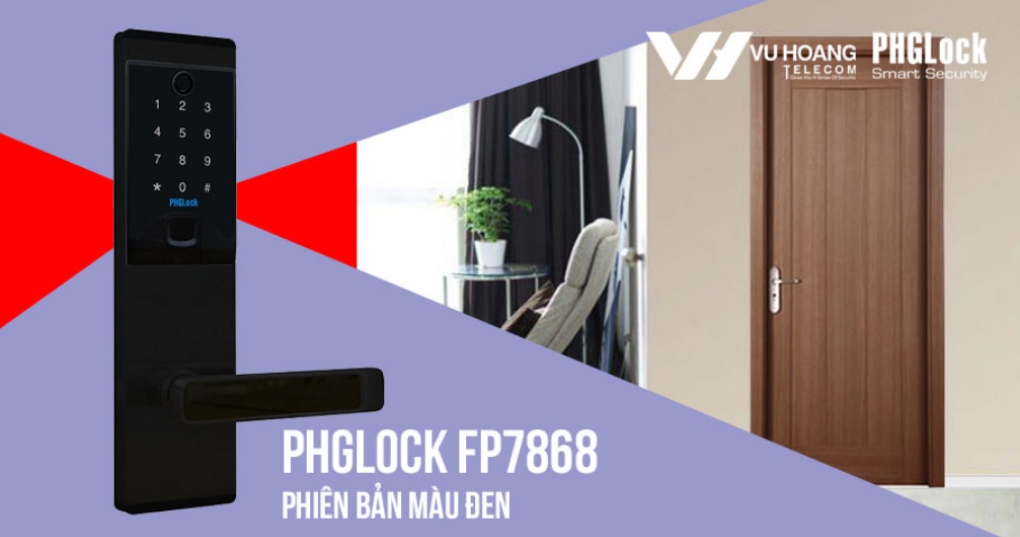 Khóa Cửa PHGLock FP7868 - Bạc App Cao Cấp