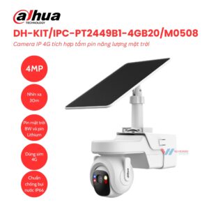 Camera 4G Dahua DH-KIT/IPC-PT2449B1-4GB20/M0508 4MP