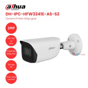 Camera Dahua DH-IPC-HFW3241EP-AS AI Phân Biệt Người Xe