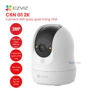 Camera EZVIZ C6N G1 2K 3MP - Wifi Quay Quét Trong Nhà