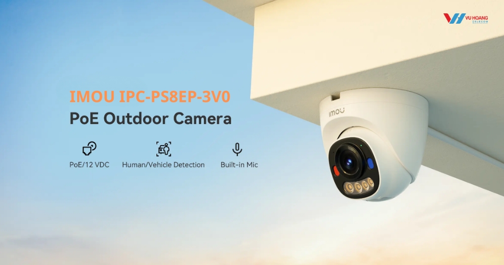 Camera IMOU IPC-PS8EP-3V0 PoE Dome Full Color 3MP 2K giá tốt