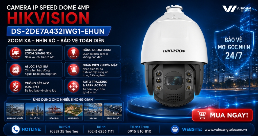 Camera Speed Dome Hikvision DS-2DE7A432IWG1-EHUN giá tốt