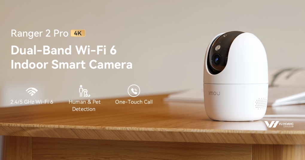 Imou Ranger 2 PRO 8MP - Camera 4K Trong Nhà Gọi Điện Thẳng Về Điện Thoại