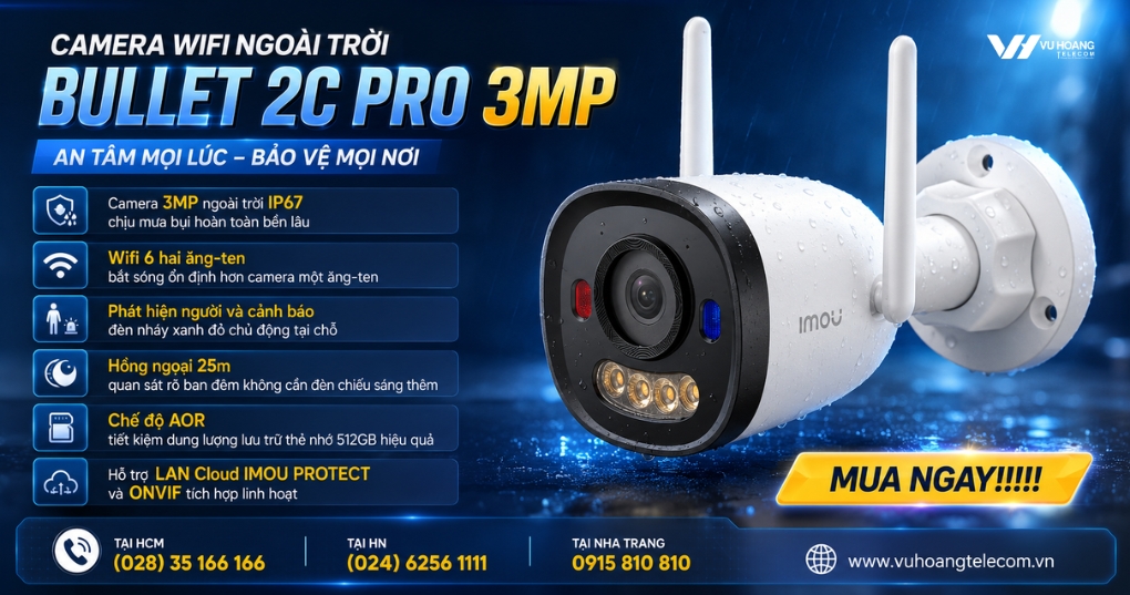 Camera Imou Bullet 2C Pro 3MP