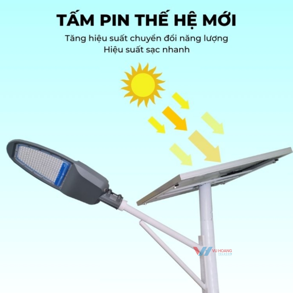 Đèn đường năng lượng mặt trời 1000W JINDIAN JD-1000VN - Hình ảnh 2