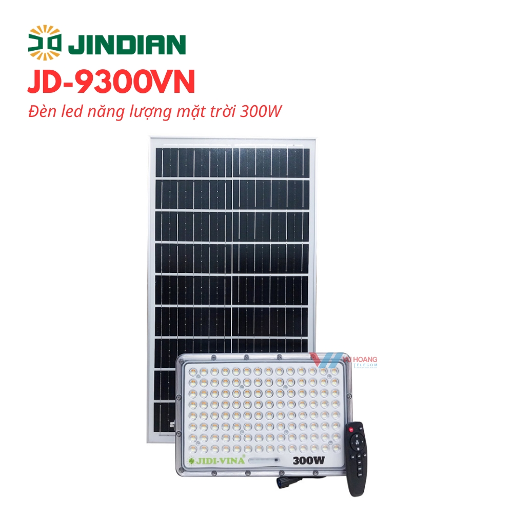 Đèn Năng Lượng Mặt Trời JINDIAN JD-9300VN - Đổi 3 Màu