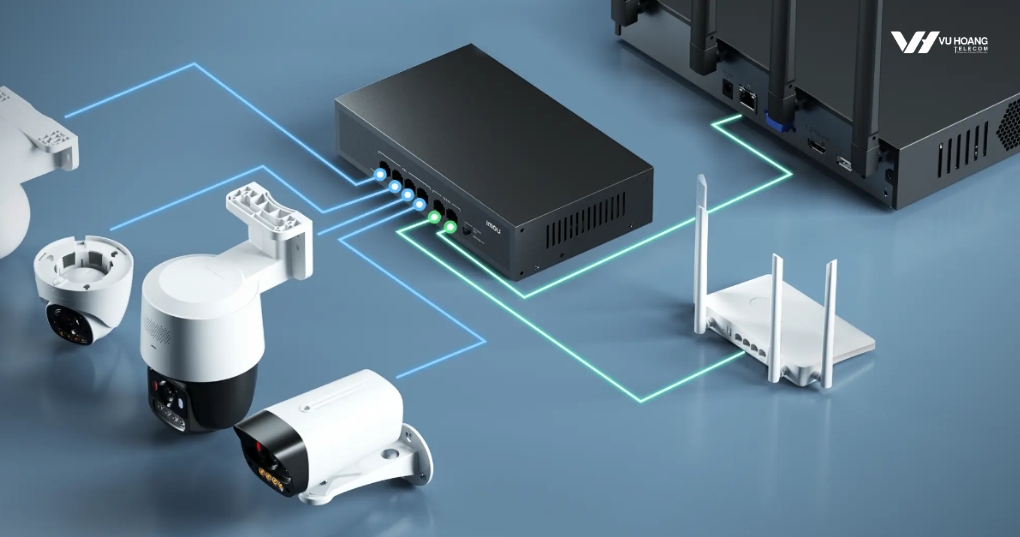 IMOU SF106P - Cấp Nguồn 4 Camera Qua Một Dây Mạng