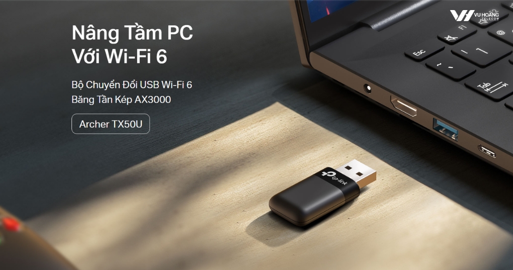 USB Wifi TP-Link Archer TX50U - Wi-Fi 6 AX3000 Băng Kép
