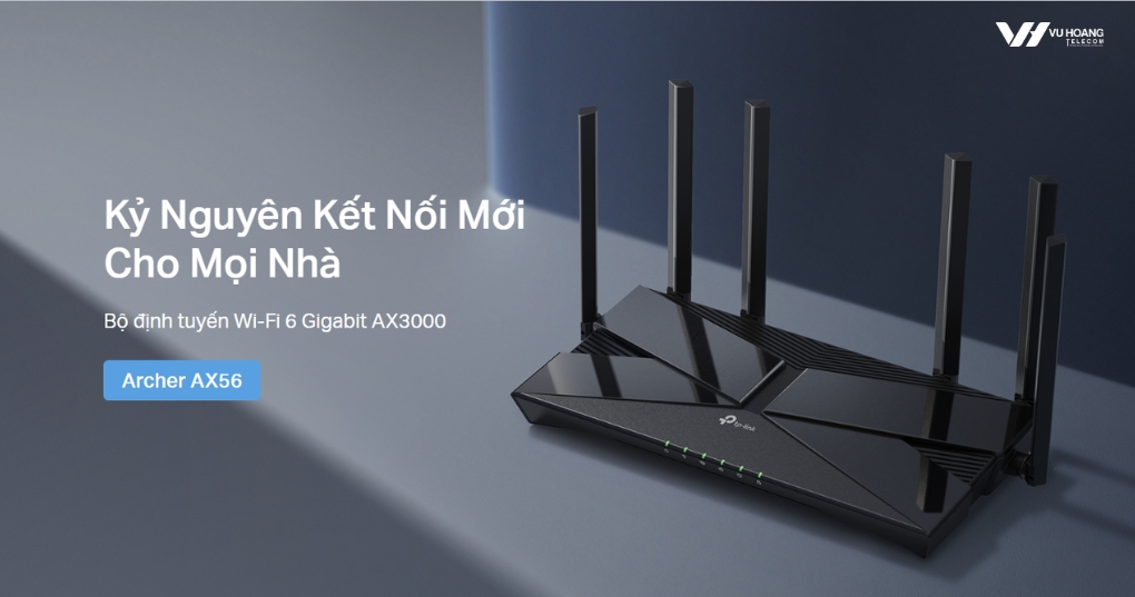 Router Wifi TP-LINK Archer AX56 - Wi-Fi 6 Bảo Mật IoT