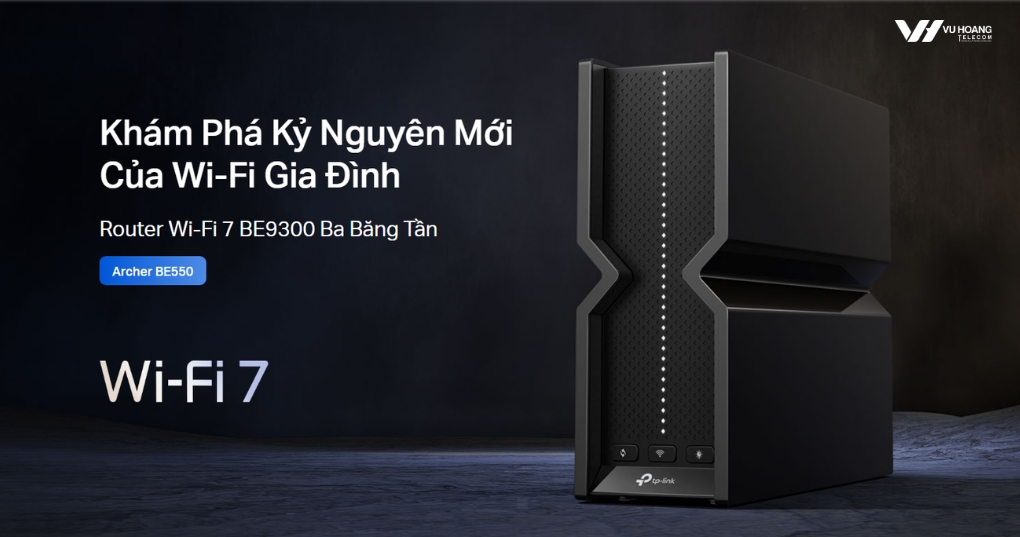 Router Wifi TP-LINK Archer BE550 - Wi-Fi 7 Ba Băng Tần