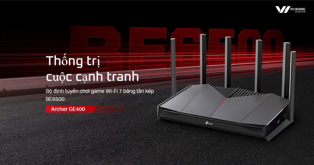 Router Wifi TP-LINK Archer GE400 - Wi-Fi 7 Gaming BE6500