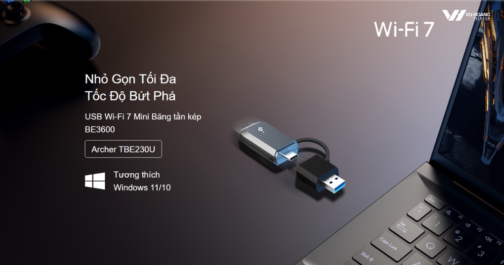 USB WiFi Tp-Link TBE230U Wi-Fi 7 Mini BE3600 Giá Tốt