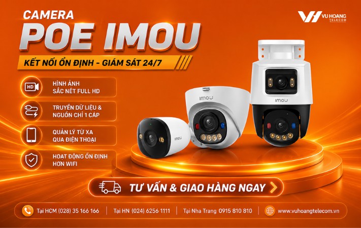 Camera POE Imou Chính Hãng, Lắp Đặt Đơn Giản Hiệu Quả