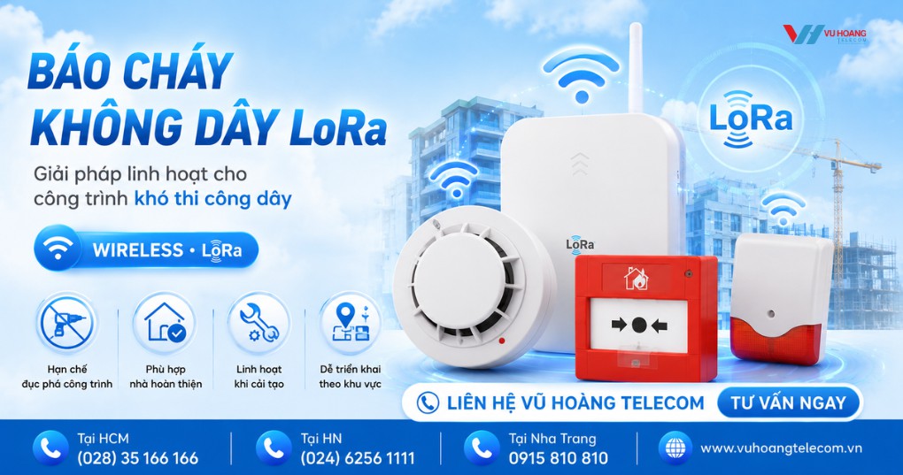 Báo Cháy LoRa: Giải Pháp Báo Cháy Không Dây