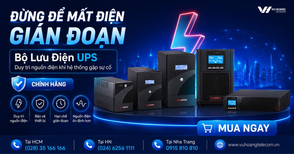 Bộ Lưu Điện UPS Chính Hãng - Bảo Vệ Thiết Bị Hiệu Quả