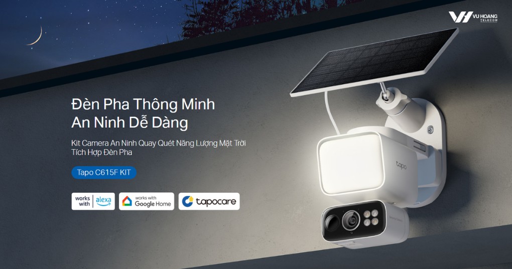 Camera Tapo C615F Kit 3MP AI Theo Dõi Người, Thú Cưng