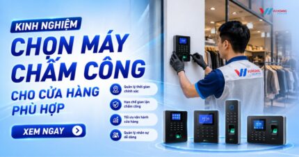 Kinh nghiệm chọn máy chấm công cho cửa hàng phù hợp