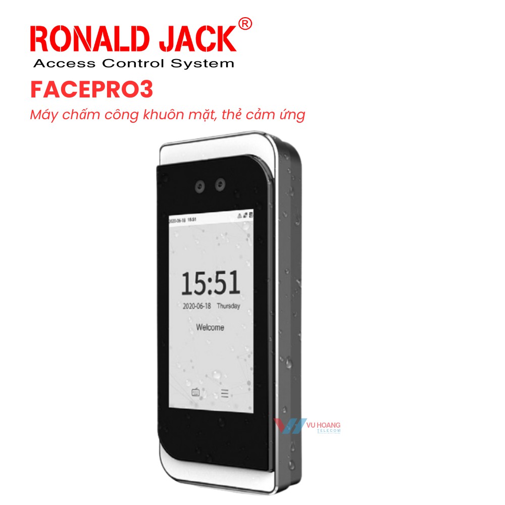 Máy chấm công khuôn mặt, cảm ứng RONALD JACK FACEPRO3