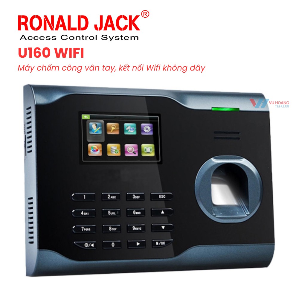 Máy chấm công vân tay Ronald Jack U160 Wifi chính hãng